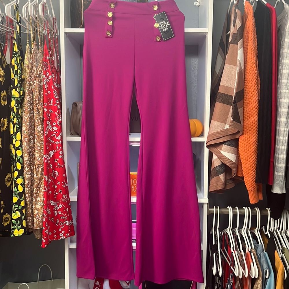 New Wide Leg Flared Bell Bottom Pants